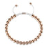 Or rose 18 carats | Bracelet Gala Pavé de Cristaux | Blanc